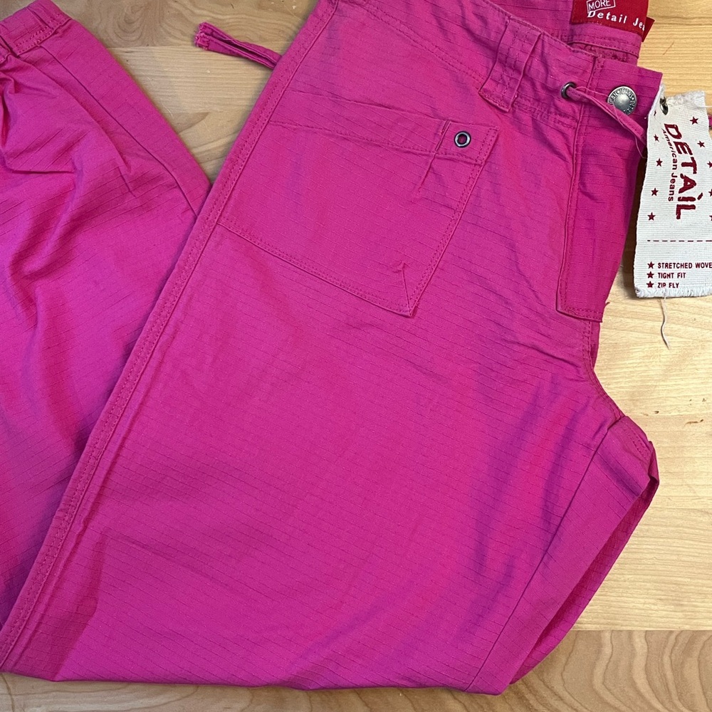 Vibrant Pink Tail Jeans